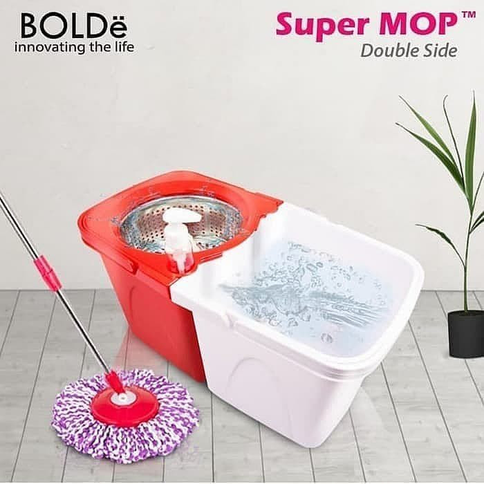 Bolde Super Mop DOUBLE SIDE Red White